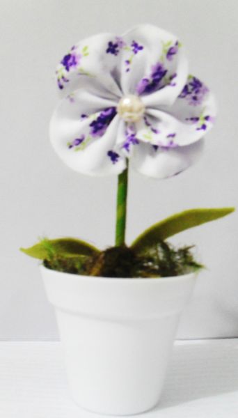 flor de tecido